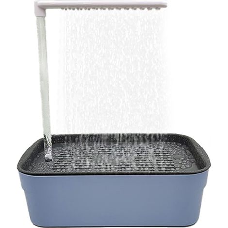 1 Bain d'oiseaux, rechargeable, silencieux, robinet réglable, pour perruches, inséparables, pinsons (1/5)