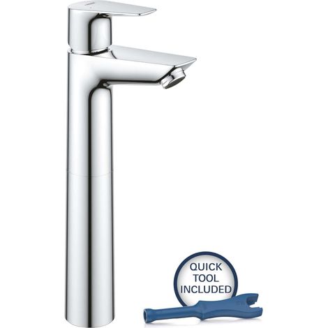 Grohe Start Edge - Miscelatore da lavabo, con sistema di scarico Push-Open, cromo 23777001 (1/6)