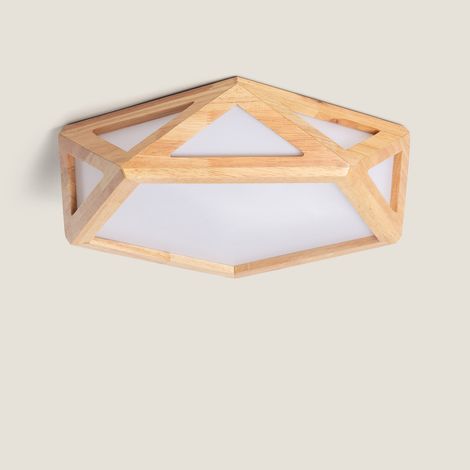 LED-Deckenleuchte 20W Holz CCT Wählbar Altigen Holz