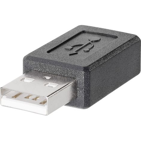Adapter USB 2.0 Stecker A - Mini-B-USB-Buchse 1582502 TRU COMPONENTS Inhalt: 1 St. (1/2)