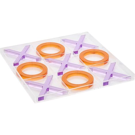 Gioco del tris da piscina 22,9x22,9x1,5 cm arancio e viola - Atmosphera créateur d'intérieur
