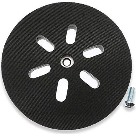 Platorello abrasivo da 150 mm - Per levigatrici orbitali casuali Bosch GEX 150 AC, PEX 15 AE, GEX 150 Turbo - 150 mm con vite -Crezuo