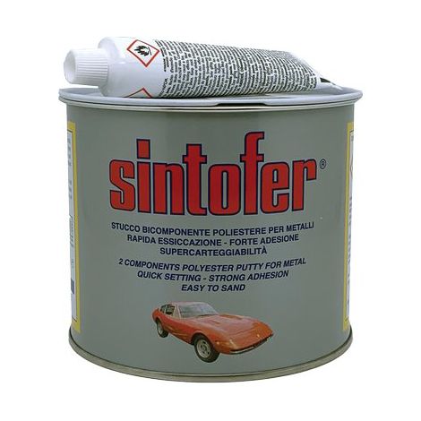 Sintofer Stucco Per Metallo Vetrificato In Barattolo - ml.750 ambrato "tipo vetrificato" (1/2)