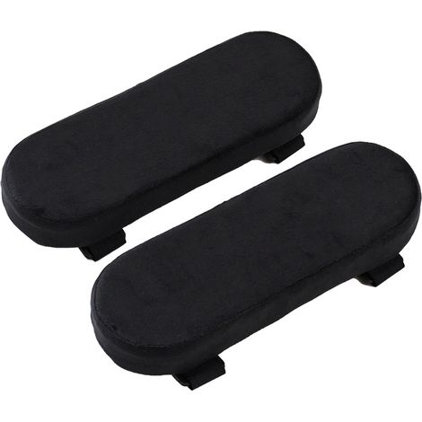 2 Pièces : Housses d'accoudoir de siège de voiture, coussin d'accoudoir doux et confortable, protecteur universel d'accoudoir anti-rayures pour la plupart des voitures, couleur noire (1/5)