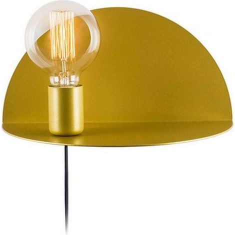 Lampe Murale, Applique, Or en métal, 30 x 15 x 15 cm, 1 x E27, Max 100 W (1/5)