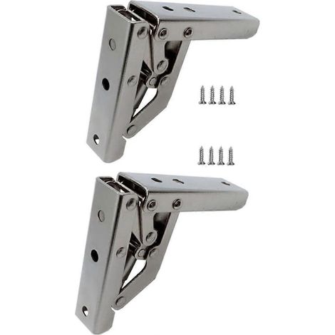 Lot de 2 charnières de porte pliantes invisibles avec fermeture amortie intégrée. (1/5)
