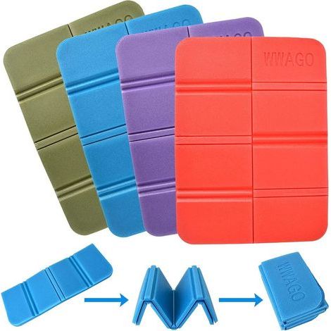 GENERIC-4 Pièces Coussin en Mousse Pliable,Étanche Tapis de Siège Pliable Extérieur / Coussin Pliable Camping / XPE Coussins de Siège Pliant Thermique pour Voyage Randonnée Jardin Stade Jardin Pique-N (1/5)
