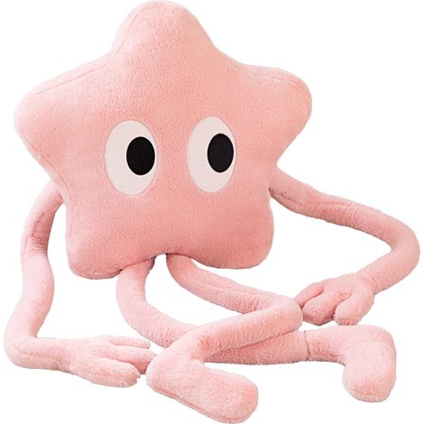 Oreiller étoile rose doux et moelleux, coussin décoratif en peluche câline, jouet doudou pour filles, cadeau tendre (1/5)