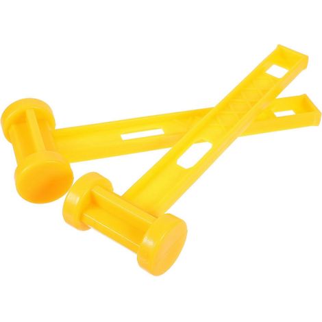Ensemble de 2 outils de travail du bois, marteau de tente, pour le camping, en matériau PE durable. (1/5)