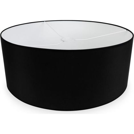 Abat-jour Cylindre - 50 cm Diamètre - 20 cm Hauteur - Tissu et Métal - Pour Lampe Suspendue Lampadaire - 1 Pièce