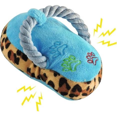 Jouet couineur en Corde pour Chien - Jouet en Peluche Durable - en Coton Doux - Jouet à mâcher en Forme de Chaussure (1/5)