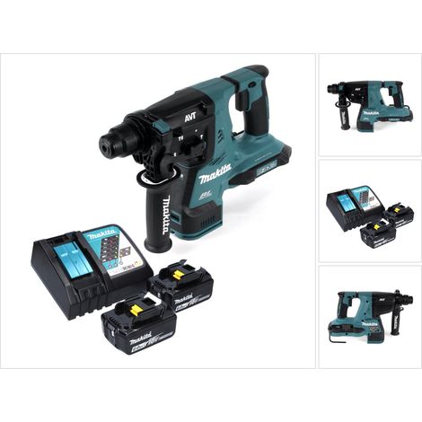 Martillo perforador sin cable Makita DHR 280 RG 36 V ( 2x 18 V ) 2,8 J SDS-plus Brushless + 2x batería recargable 6,0 Ah + cargador (1/5)