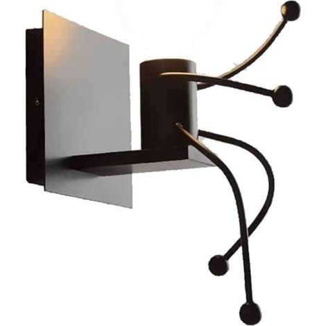 Applique murale, E27 Appliques murales créatives Petit homme de fer Lampe Applique Murale Moderne, Sans ampoule (1/5)