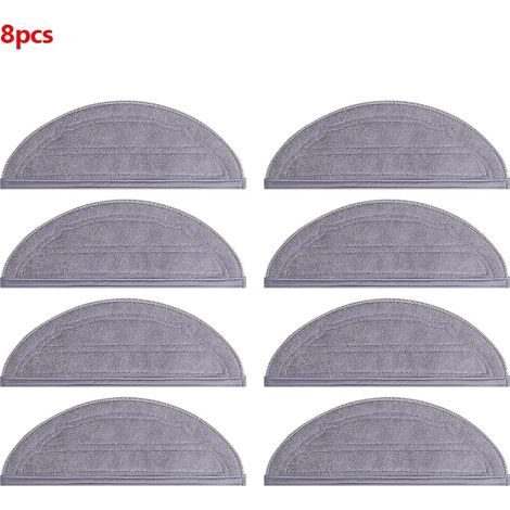 (8 pièces) Lingettes de rechange lavables pour aspirateur robot Roborock Q10V/Q10V+/S8 Pro/S8 Pro+/Q10 S5/Q10 S5+/Q10 VF/Q10 VF+ (1/4)