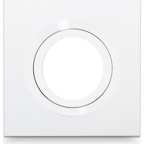 Itaca incasso quadrato bianco 1xGU10 10x10 cm taglio 7 cm