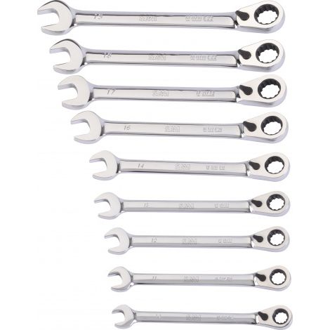 Jeu de 9 cles mixtes a cliquet multi-empreintes SAM OUTILLAGE - 50HCJ9