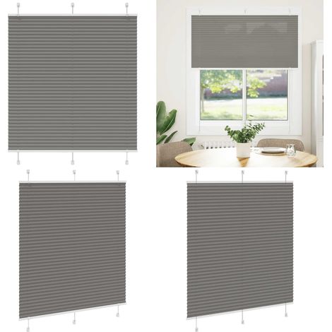vidaXL Plissee Anthrazit 120x150 cm Stoffbreite 119,4 cm Polyester (1/5)