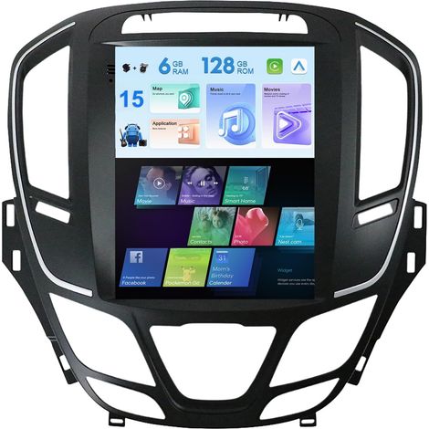 6GB+128GB Autoradio Stéréo Lecteur Multimédia 9.7 Pouces IPS Écran Tactile GPS pour Insignia/Regal/Lacrosse (2014-2017) DSP Carplay Wi-FI BT MirrorLink RDS Soutien Dab (1/5)