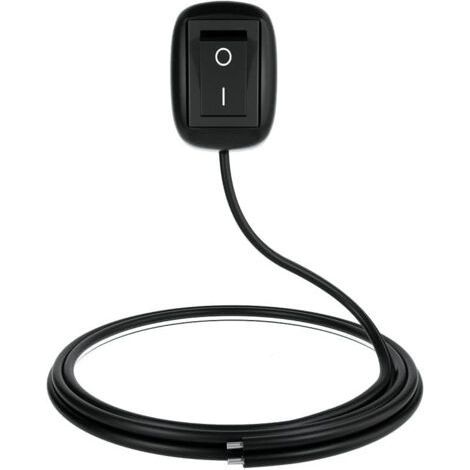 12V-230V/10A SPST Coller Type Interrupteur de Bouton de Forme de Goutte d'eau de Commutateur de Bricolage de Voiture ON/OFF pour Des Phares Antibrouillard,Barre Lumineuse de LED(avec 1m Fil) (1/5)