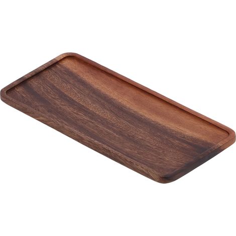 Plateau en bois de noyer de style chinois, poli à la main, à la texture transparente, idéal pour le service à thé à la maison ou à l'hôtel. (1/5)