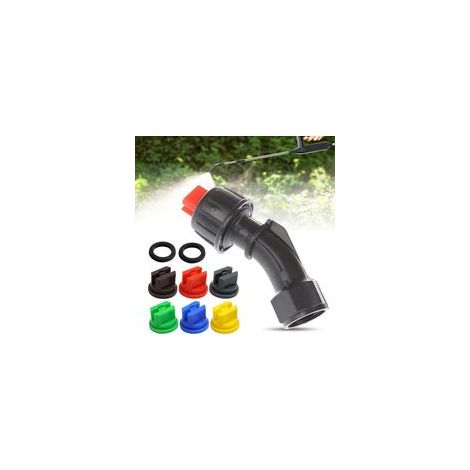 Kit de buses de pulvérisation plates, 1 lot de buses de pulvérisation plates à 110° avec 6 embouts (0,15-0,6 mm), buse de rechange pour pulvérisateurs à dos / agricoles / jardins / serres-