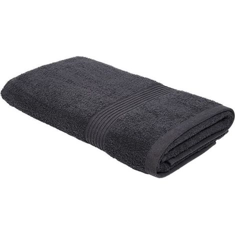 TODAY Essential - Drap de bain 70x130 cm 100% Coton coloris fusain (1/3)