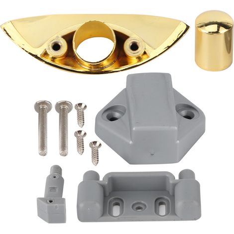Verrouillage par bouton-poussoir pour porte de placard ou de bateau/camping-car, 12-25 mm, en bois, couleur or (1/5)