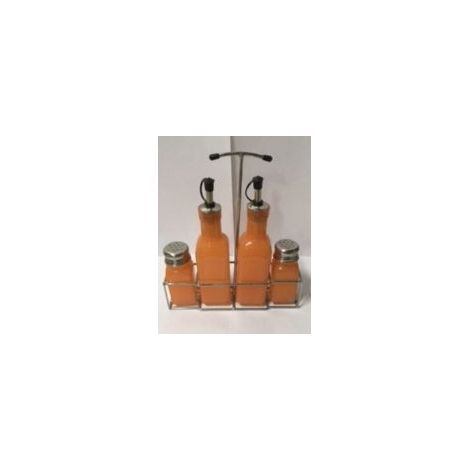 Set olio e aceto arancione