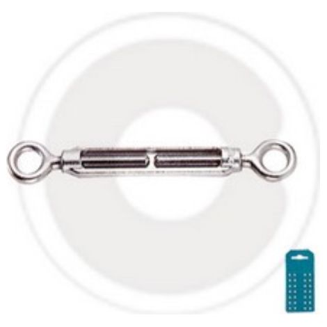 2 piA ces de tendeur A  deux A"illets en acier galvanisA  de 10 mm pour cA ble en acier