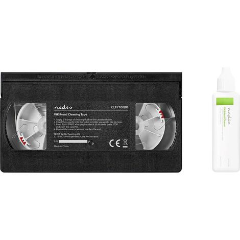 Ruban de nettoyage de tête 20 ml Têtes VHS Noir (1/3)