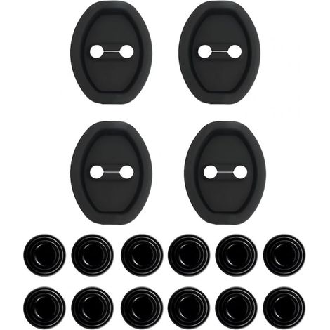 4 amortisseurs de portières, silicone noir, isolation phonique, absorption choc, universel pour voiture, SUV, camping-car (1/5)