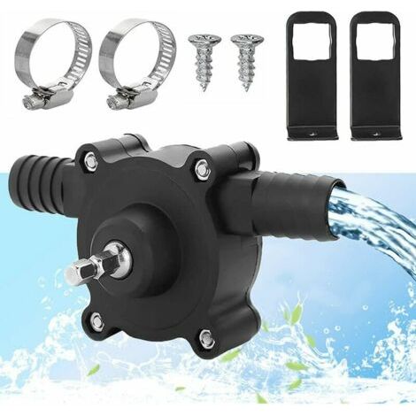 Pompe de perceuse lectrique, pompe eau pour la maison, le jardin, mini perceuse lectrique manuelle portable auto-amorante pompe pour perceuse lectrique domestique petite pompe eau (1/5)