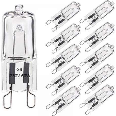 Ampoule Halogène G9 - 60 W - 2800 K - 680 Lm - 230 V - Dimmable - Pour Lustres Et Lampadaires - Lot De 10 (1/4)
