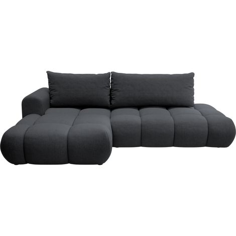 Selsey Ombo - Ecksofa mit Schlaffunktion, Chenille-Bezug in Beige, rechtsseitig (1/5)