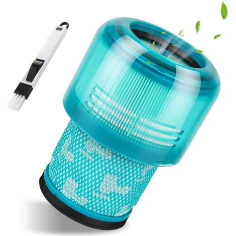 Filtre HEPA Compatible Dyson V11 V15 - 1 Pièce - Lavable et Réutilisable - Filtration Fine - Pour Aspirateur Sans Fil - Bleu (1/5)