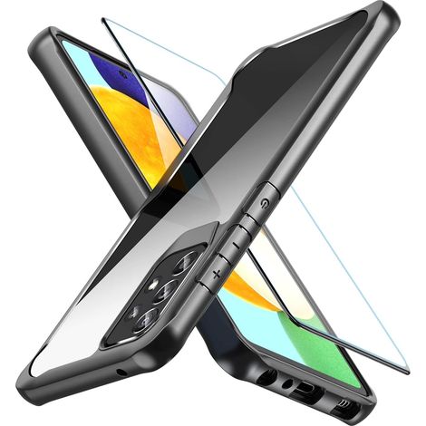 CUSTODIA PER SAMSUNG GALAXY A72 RETRO IN VETRO TEMPERATO (1/5)