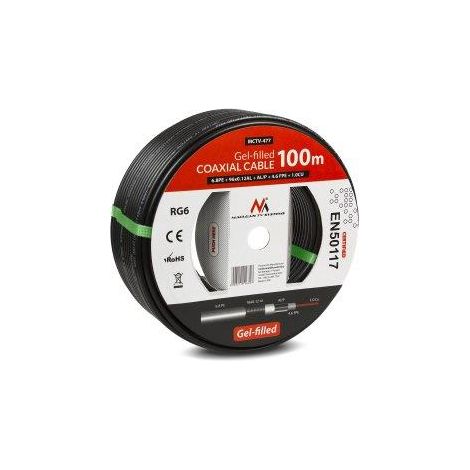Mac-lean Cable Coaxial Gel RG6 100 metros