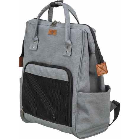 Springos Trixie Ava Rucksack grau für kleine Hunde