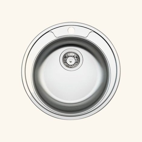 Évier inox Ewi OPALE 1 bac rond 480 (1/2)