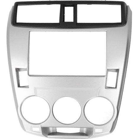 2-DIN-Stereo-Radioblende mit DVD-Audio-Navigationssystem, silberfarben, passend für Honda City 2008-2013