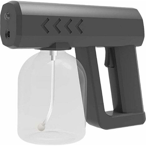 Pulvérisateur de vaporisateur électrique portable de bureau de charge sans fil germicide à lumière bleue nano noir 250ML (1/4)