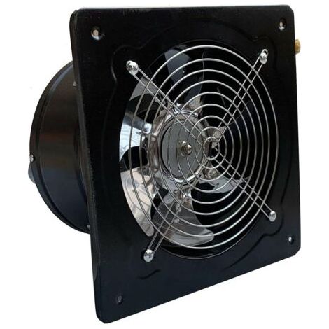 QORVA-Ventilateur axial 80W 8 pouces, 1250 m³/h, extracteur d'air 200 mm pour cuisine, extracteur industriel en métal.