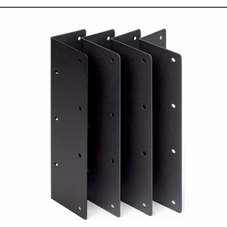 Lot de 4 Supports d'angle en Métal pour Parterre de Jardin Surélevé, Équerres Robustes 27,9 x 7,6 x 7,6 cm avec Vis, Connecteurs pour Jardinières en Bois, Potagers Surélevés et Projets DIY (1/5)