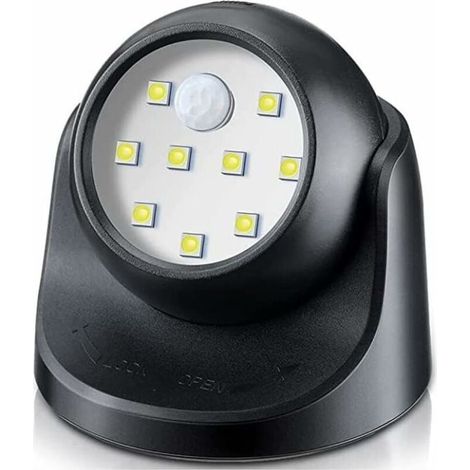 Reno – Foco LED exterior con sensor de movimiento – 150 lúmenes – Rotación de 360° – Resistente a salpicaduras – Fácil instalación (1/5)