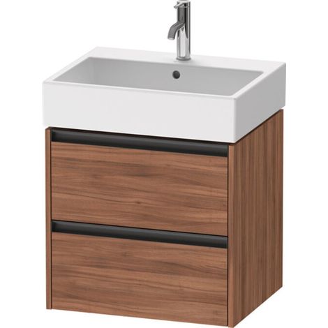 Duravit Ketho.2 Waschtischunterbau wandhängend, 2 Schubkästen, (1/2)