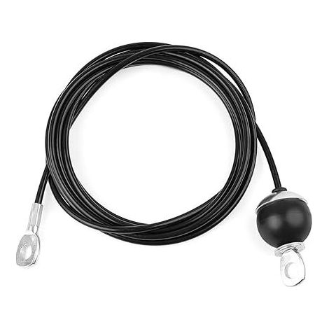 Corde de fitness 3M, corde de musculation, câble métallique, corde de poulie de gymnastique à domicile, corde de musculation, noire (1/5)