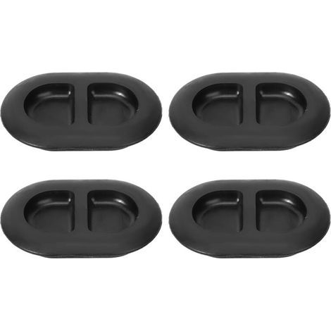 Bouchons d’arrêt étanches en caoutchouc pour châssis – Compatibles Jeep Wrangler JK (2007–2017), lot de 4, noir (1/5)