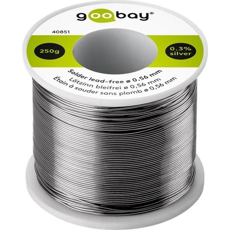 Goobay cable de soldadura sin plomo 250g diámetro 0,56mm
