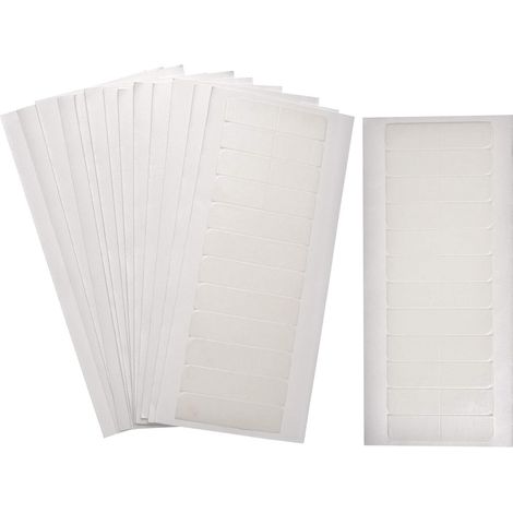 180 languettes adhésives double face pour extensions de cheveux, 4 x 0,8 cm (1/5)