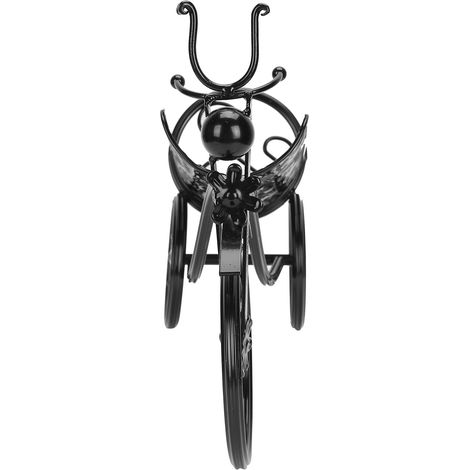 Porte-bouteilles en fer forgé en forme de tricycle, support pour bar ou décoration intérieure, noir (1/5)
